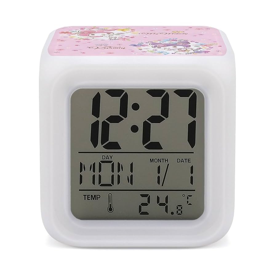 Amazon.co.jp: マイメロディ クロミ 目覚まし時計 デジタル